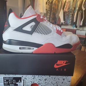 Mens Nike Air Jordan Retro 4 Fire Red size 14